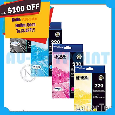 Epson Genuine 220 X4 Ink Set->WorkForce WF-2630/WF-2650/WF-2660 [P/N:T293692] • $71.79